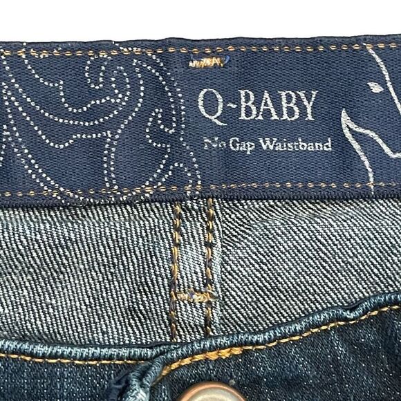 Wrangler Women's Denim Jeans Q Baby No Gap Waistband Dark Wash Size10 HEMMED - Picture 7 of 11
